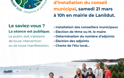Installation du conseil municipal de Lanildut pour le mandat 2026-2032 Installation du conseil municipal de Lanildut pour le mandat 2026-2032