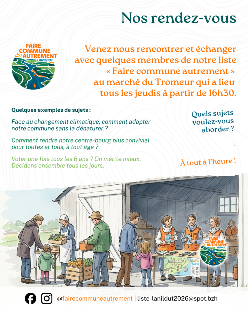 Rendez-vous hebdomadaires au marché du Tromeur