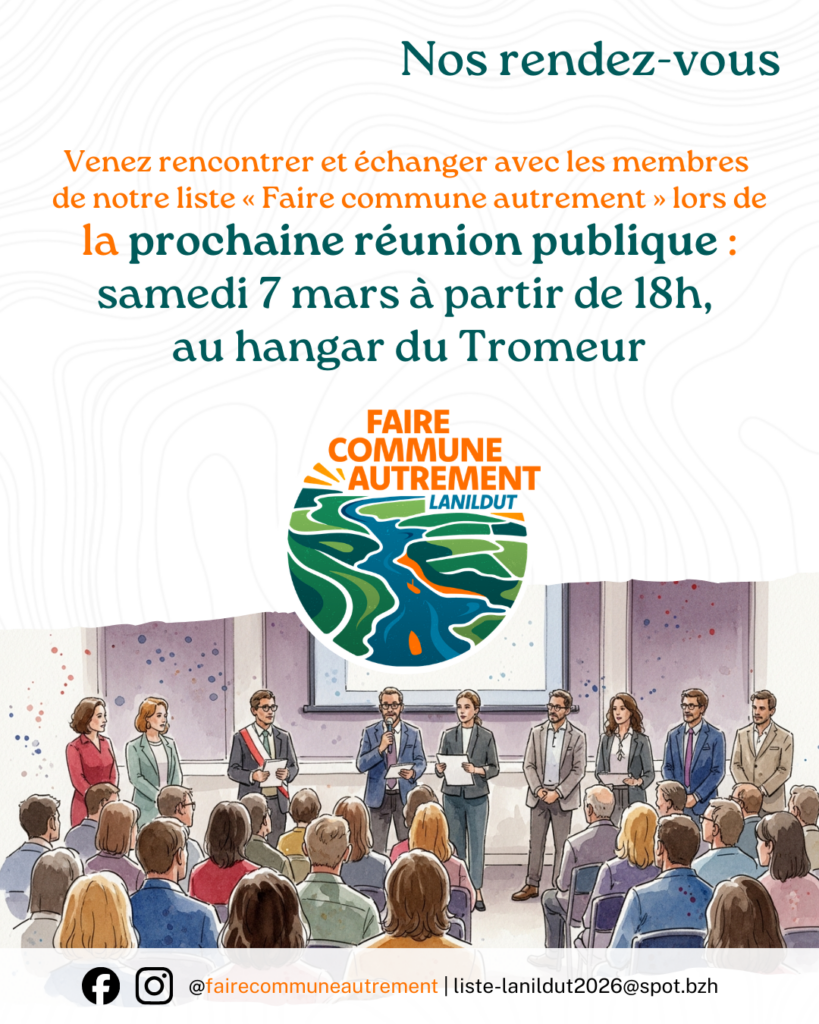 Réunion publique le 7 mars au hangar du Tromeur