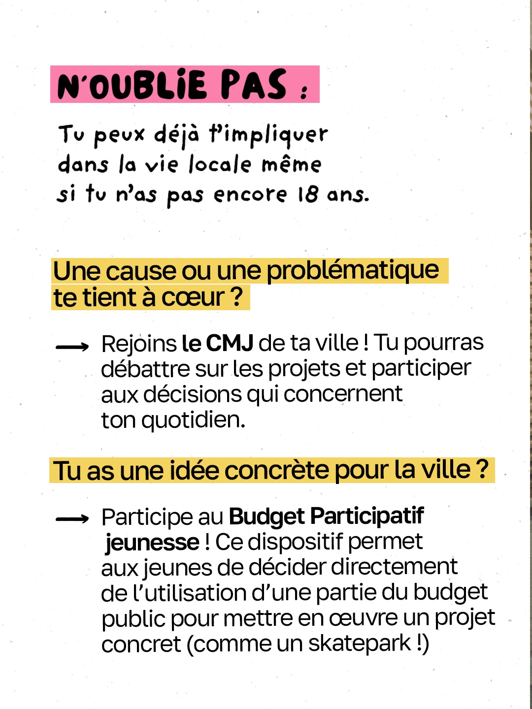 Quel impact ont les Municipales sur ton quotidien si tu as moins de 18 ans ?