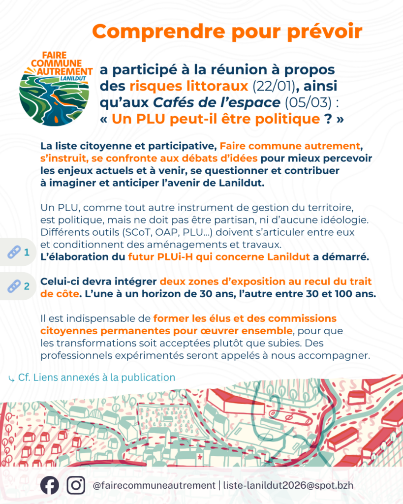 Comprendre pour mieux prévoir : changement climatique, risques littoraux, urbanisme