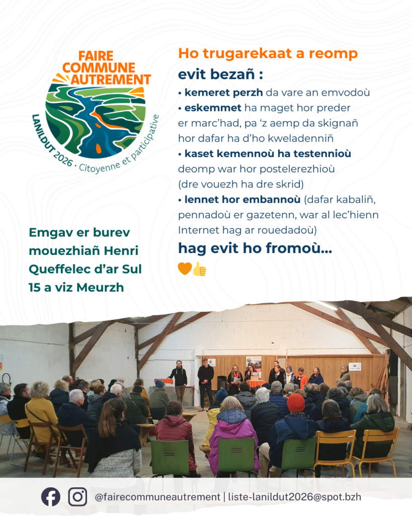 Ho trugarekaat a ra Faire commune autrement